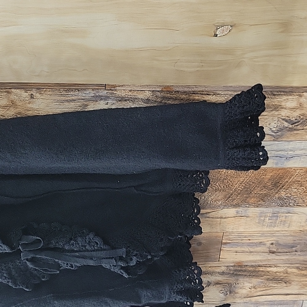 Black Wool Cardigan 1X - Picture 4 of 4